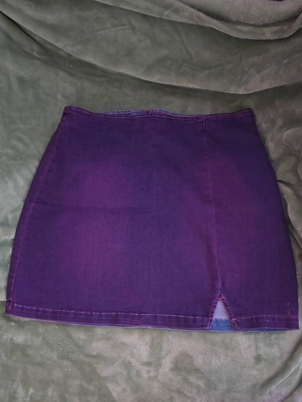 wild fable Purple Mini Skirt with Front Notch